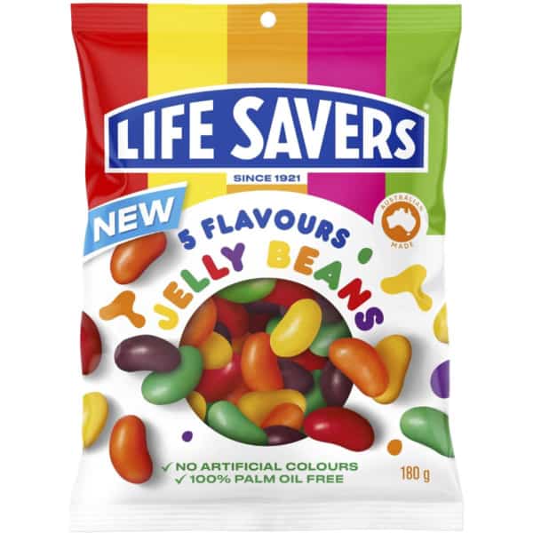 Lifesavers Jelly Beans 5 Flavours 180g