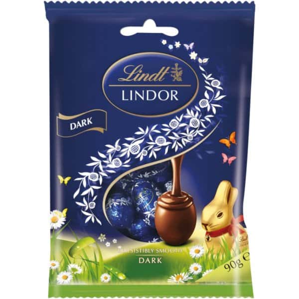 Lindt Lindor Mini Dark Chocolate Easter Eggs 90g