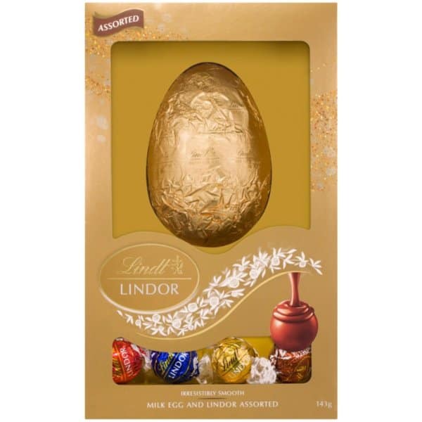 Lindt Milk Chocolate Egg and Assorted Chocolates 143g