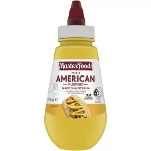 Masterfoods Squeezy Mild American Mustard 250g