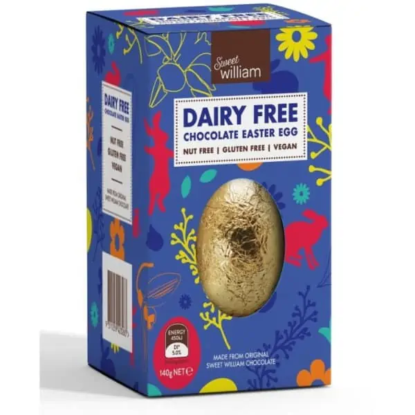 Sweet William Dairy Free Chocolate Easter Egg 140g