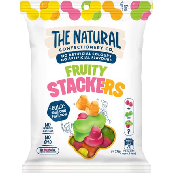 The Natural Confectionery Co. Fruity Stackers 220g 1