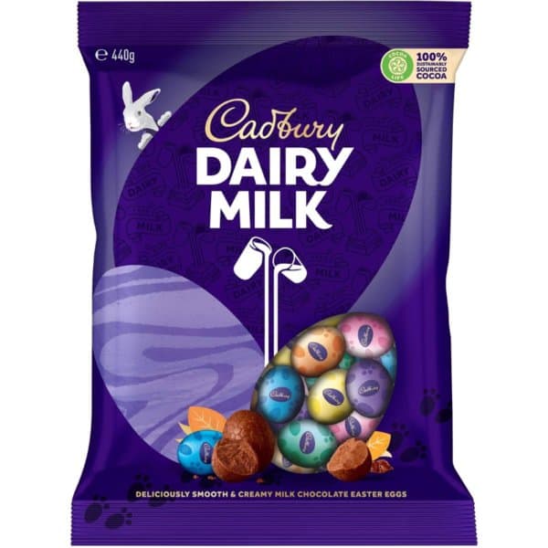 Cadbury Dairy Milk Solid Easter Eggs 440g