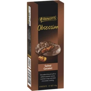 Arnotts Obsession Salted Caramel Biscuits 115g