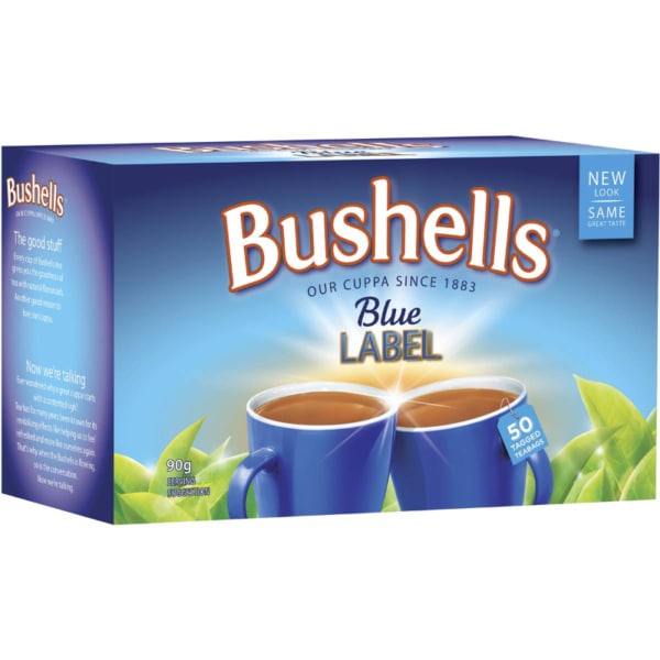 Bushells Blue Label Tea Bags Black 50 Pack
