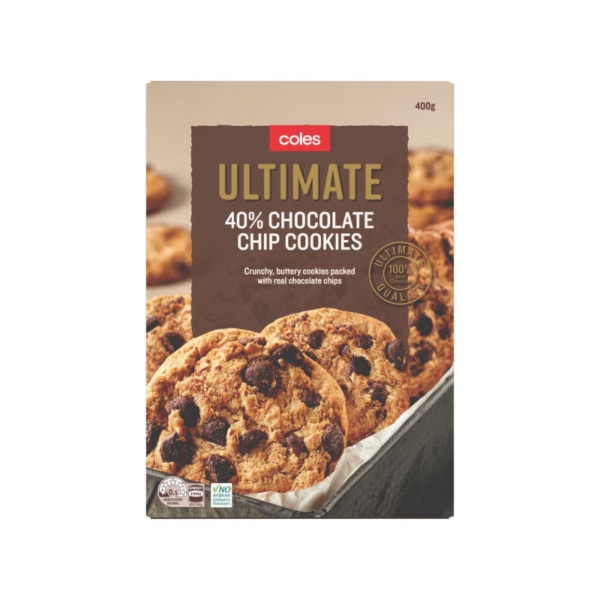 Coles Ultimate Cookies 40 Choc Chip 1