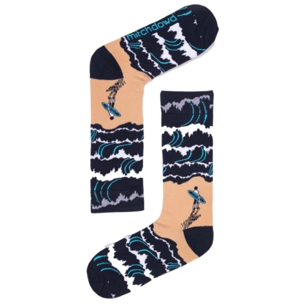 Mens Winter Surf Cotton Crew Socks