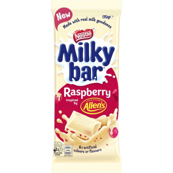 Nestle Milky Bar Raspberry Chocolate Block 170g