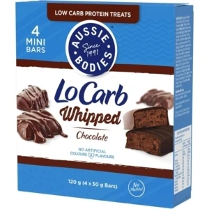 Aussie Bodies Lo Carb Protein Bar Whipped Chocolate 4x30g