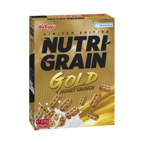 Kelloggs Nutri Grain Gold Honey Crunch Breakfast Cereal