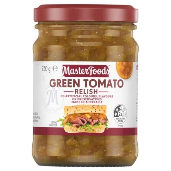 MasterFoods Green Tomato Relish 250g
