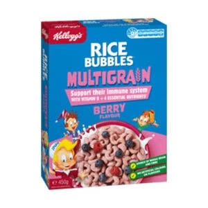 Kelloggs Rice Bubbles Multi Grain Berry 450g