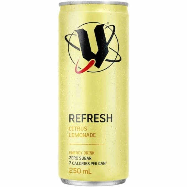 V Energy Refresh Citrus Lemonade Sugar Free Can 250ml