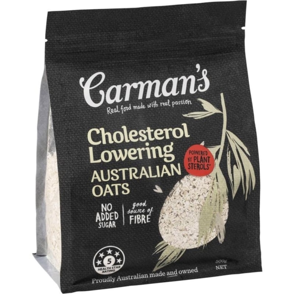 carmans cholesterol lowering australian oats 500g