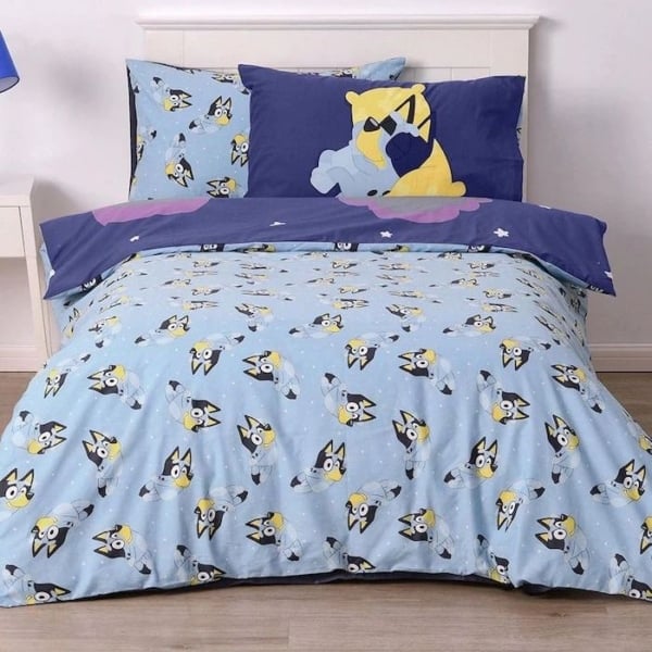 Bluey Sweet Dreams Quilt Cover Set Double Bed Back