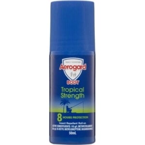 aerogard tropical strength insect repellent roll on 50ml