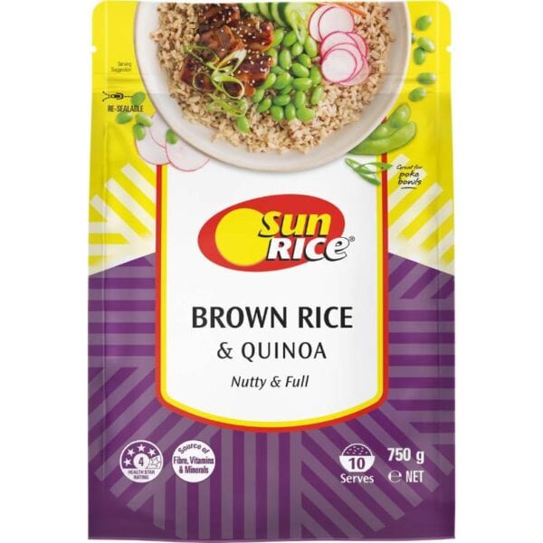 Sunrice Brown Rice & Quinoa 750g