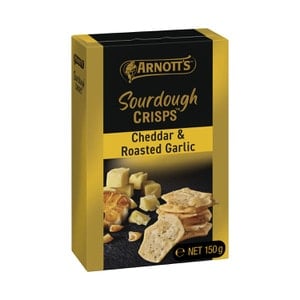 Arnotts Sourdough Crackers Cheddar Roast Garlic