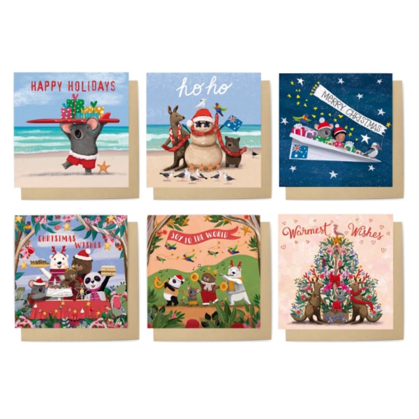Card Set Christmas Critters