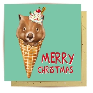 Greeting Card Ice Cream Fuzzie