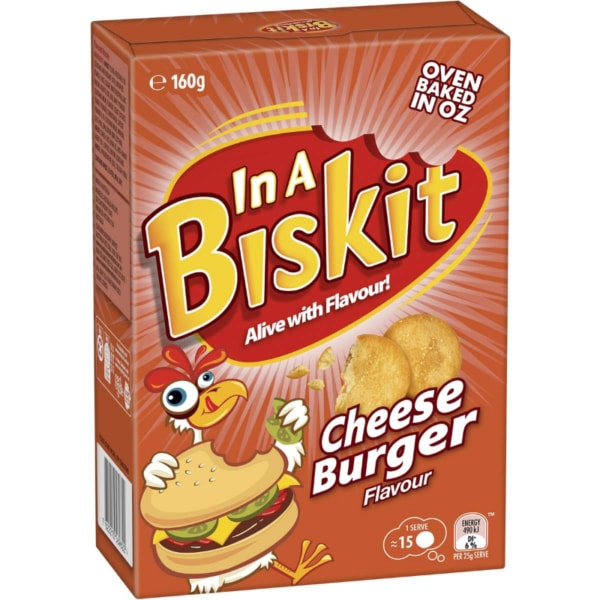 In A Biskit Cheese Burger Flavour 160g