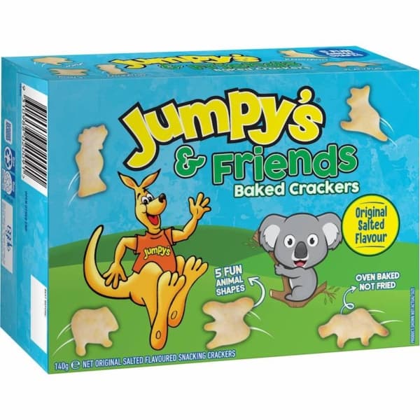 Jumpys Baked Crackers Original Animal Shapes 140g