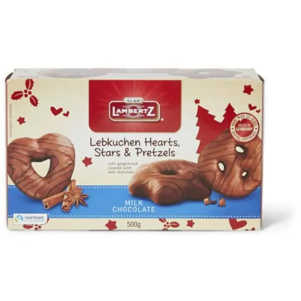 Lambertz Milk Chocolate Gingerbread Shapes 500g
