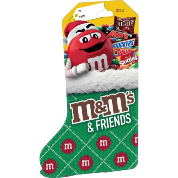 MMs Friends Christmas Stocking 235g