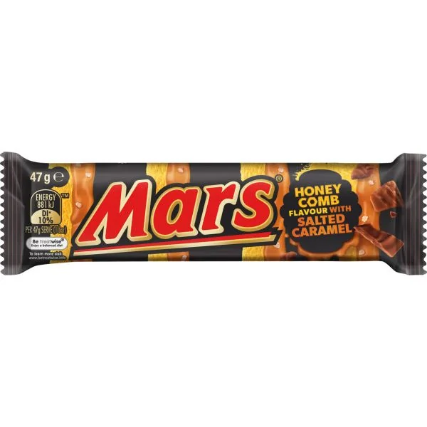 Mars Salted Caramel Honeycomb Bar 47g