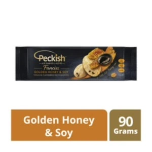 Peckish Fancies Rice Crackers Honey Soy