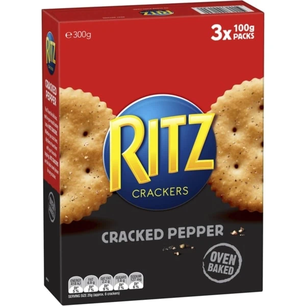 Ritz Crackers Cracked Pepper 300g