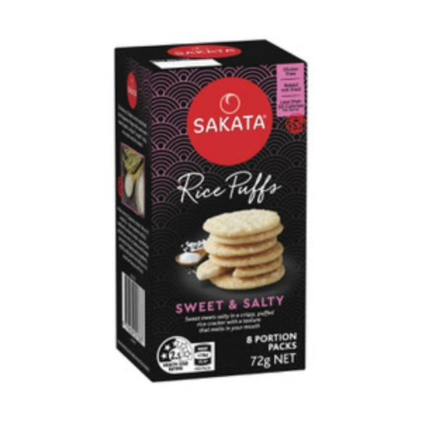 Sakata Sweet Salty Rice Puffs Crackers