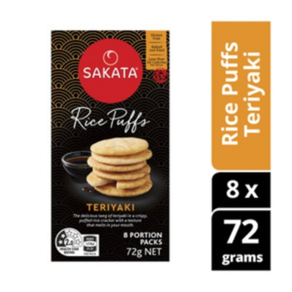 Sakata Teriyaki Rice Puffs Crackers