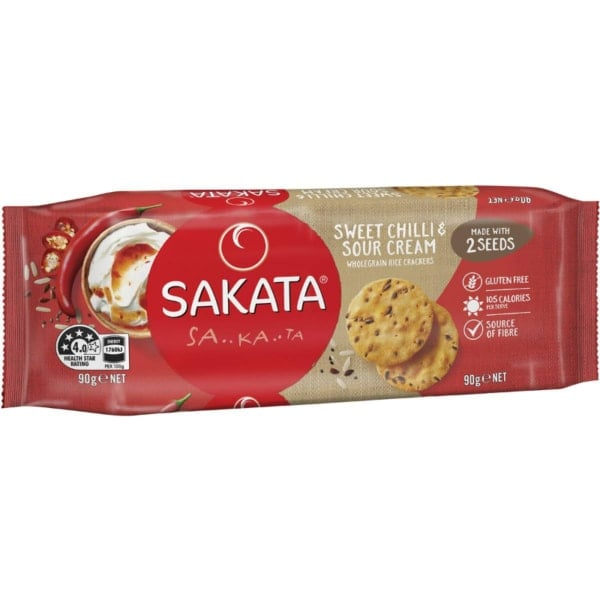 Sakata Wholegrain Sweet Chilli Sour Cream 90g