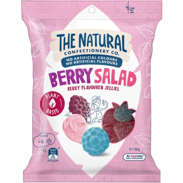 The Natural Confectionery Co. Berry Salad Berry Flavoured Jellies 180g