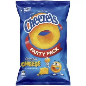cheezels original cheese party pack 190g
