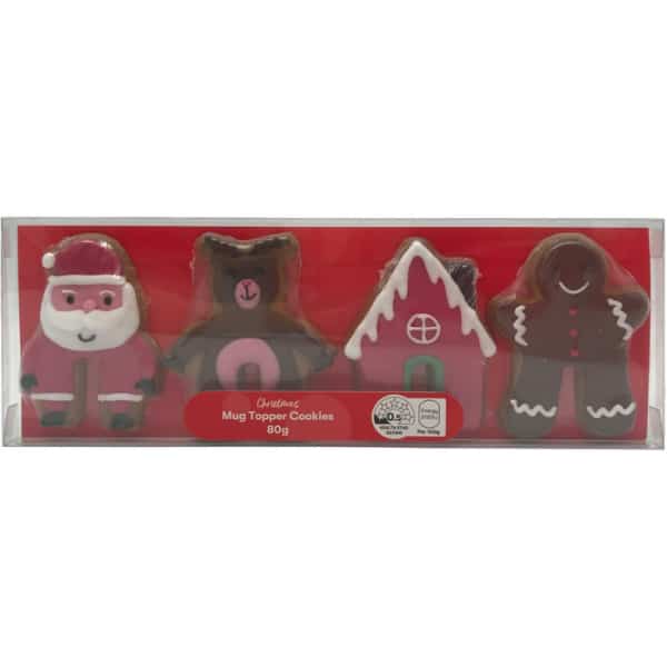 Christmas Mug Topper Cookies 4 Pack