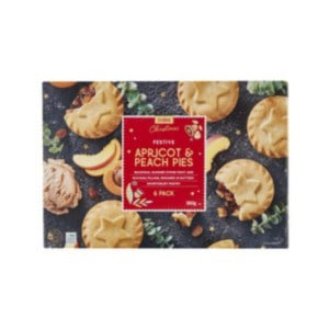 Coles Festive Apricot Peach Pies 6 pack