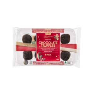 Coles Festive Chocolate Truffles 8 pack