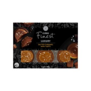 Coles Finest Salted Caramel Mini Tarts 6 Pack