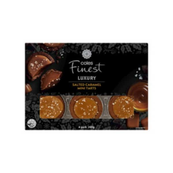 Coles Finest Salted Caramel Mini Tarts 6 Pack