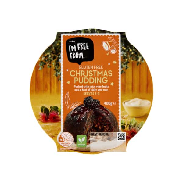 Coles IM Free From Christmas Pudding Large