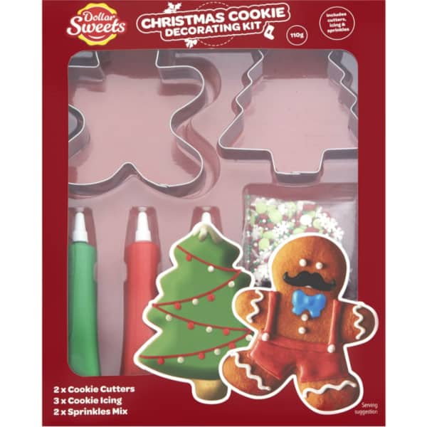 Dollar Sweets Christmas Cookie Decorating Kit 110g