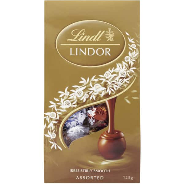 Lindt Lindor Chocolate Balls Assorted 125g Bag