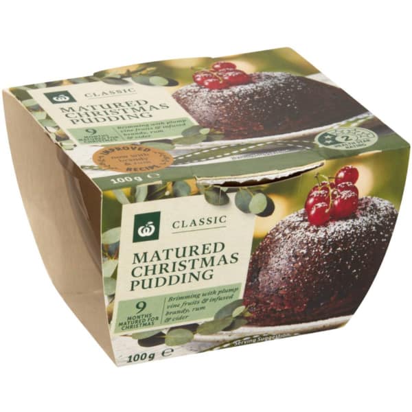 Woolworths Classic Matured Christmas Pudding 100g