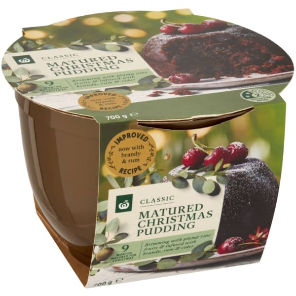 Woolworths Classic Matured Christmas Pudding 700g