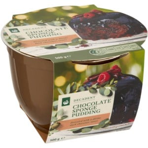 Woolworths Decadent Chocolate Sponge Pudding 500g