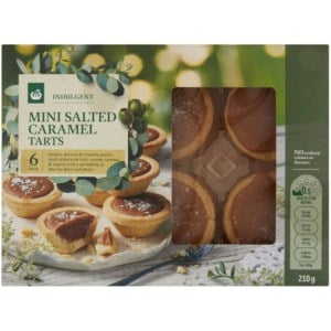 Woolworths Indulgent Mini Salted Caramel Tarts 6 Pack