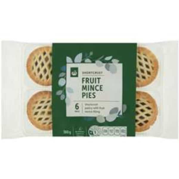 Woolworths Shortcrust Fruit Mince Pies 6 Pack 1