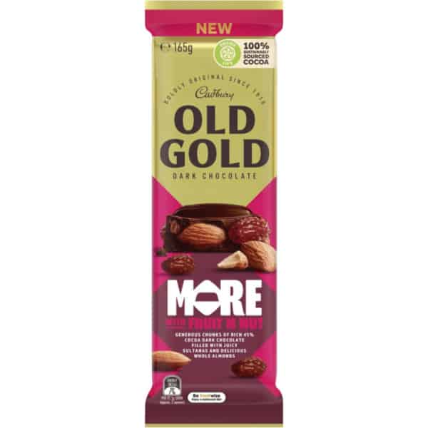 Cadbury Old Gold More Fruit Nut 165g